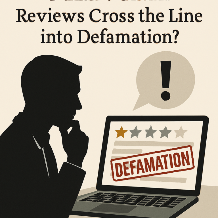 online Review defamation